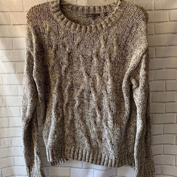 Vince Cable Knit Marbled Gray Sweater Size S - Picture 1 of 2